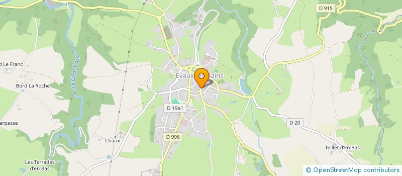 localisation de l'entreprise L.S.A.S.P. à EVAUX-LES-BAINS