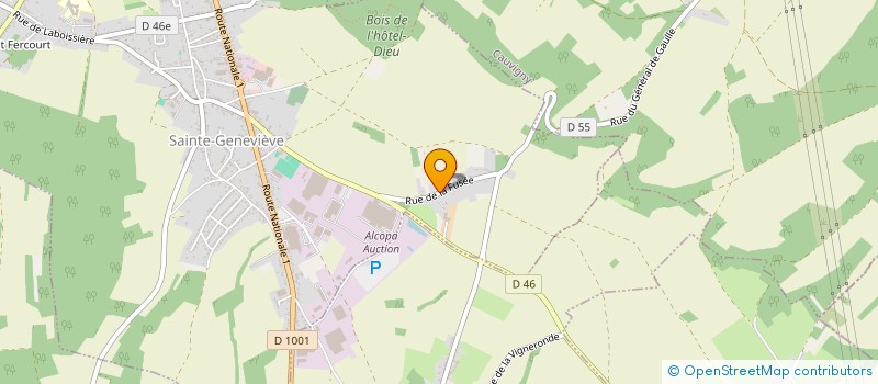 localisation de l'entreprise L.S ALLTID LANGRE  SAINTE-GENEVIEVE