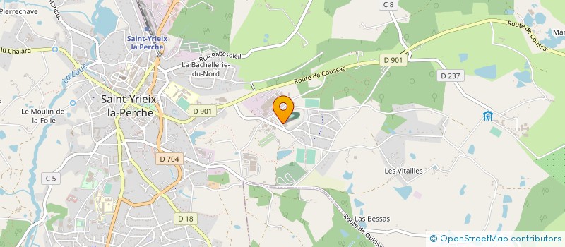 localisation de l'entreprise L.S. ART ET CREATION à ST YRIEIX LA PERCHE