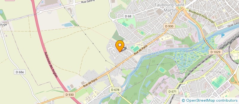 localisation de l'entreprise L.S.B à SAINT-QUENTIN