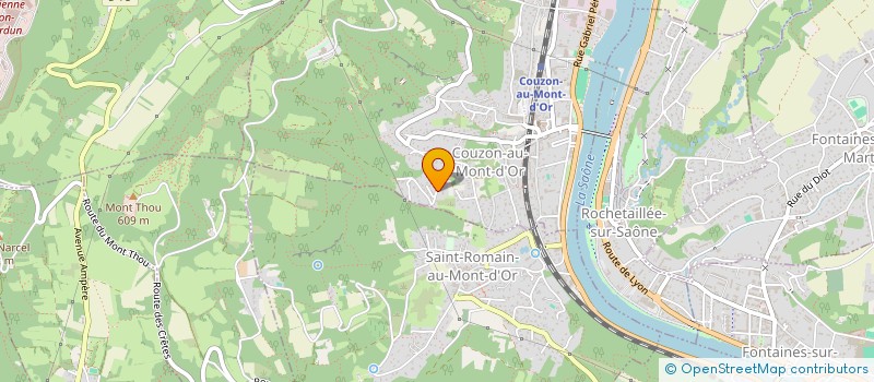 localisation de l'entreprise L.S.B  COUZON-AU-MONT-D'OR