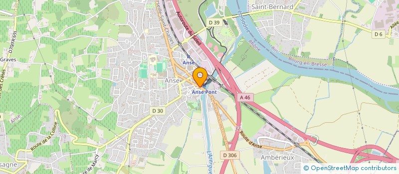 localisation de l'entreprise L.S.C.  ANSE