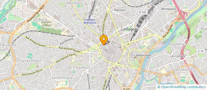 localisation de l'entreprise L.S.C.P. à LIMOGES