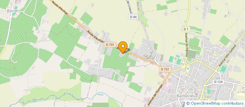 localisation de l'entreprise L.S.C SARL LE SERVICE CHARENTAIS  BARRET