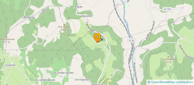 localisation de l'entreprise L.S. CHANET  LE VIGNON-EN-QUERCY