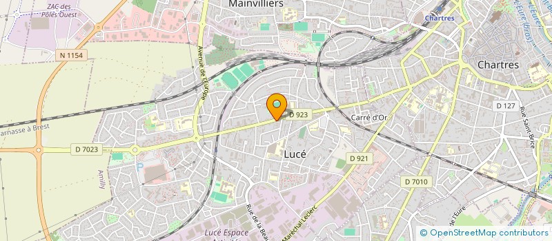 localisation de l'entreprise L.S.COIFFURE à LUCE