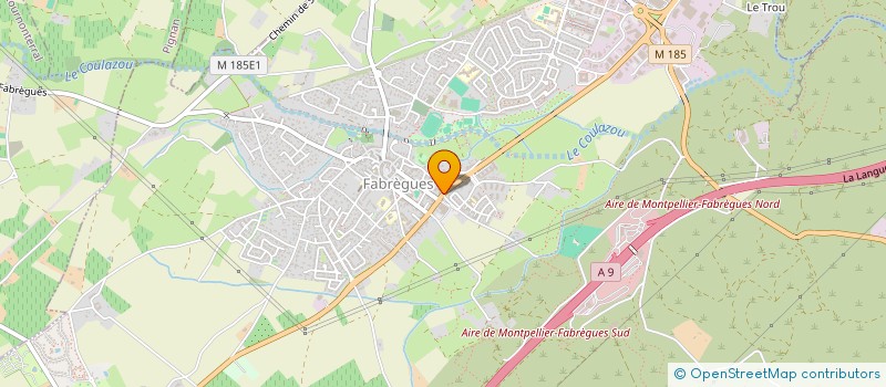 localisation de l'entreprise L.S COIFFURE à FABREGUES