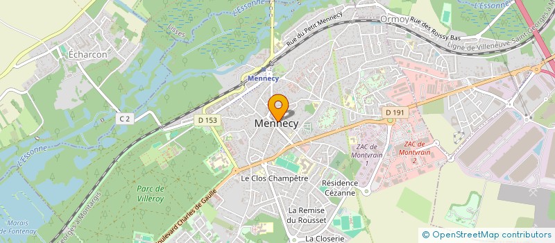 localisation de l'entreprise L.S. COIFFURE à MENNECY