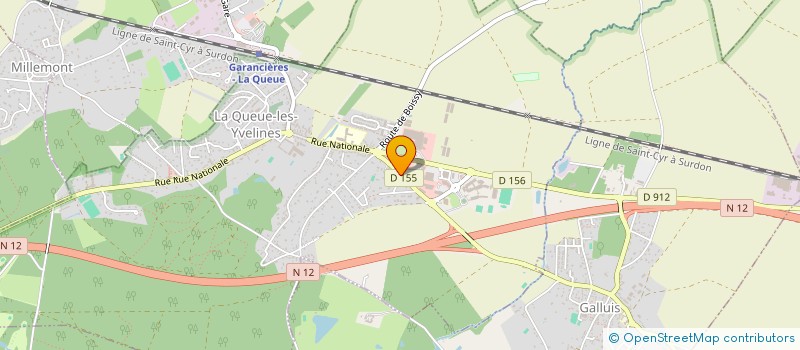 localisation de l'entreprise L.S. COIFFURE  LA QUEUE-LES-YVELINES