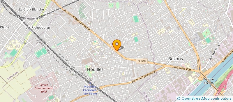 localisation de l'entreprise L.S ELEC  HOUILLES