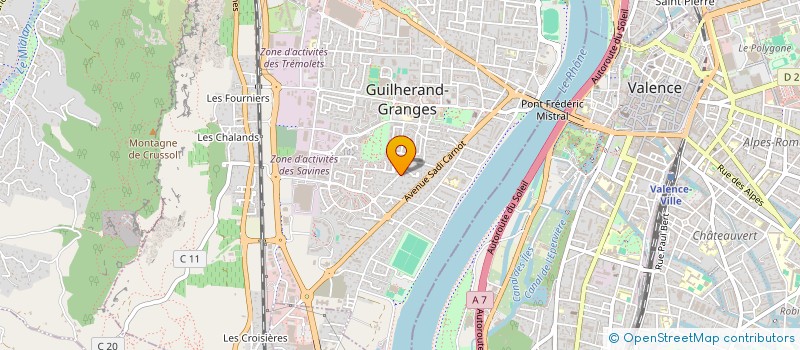 localisation de l'entreprise L.S.F.  GUILHERAND-GRANGES