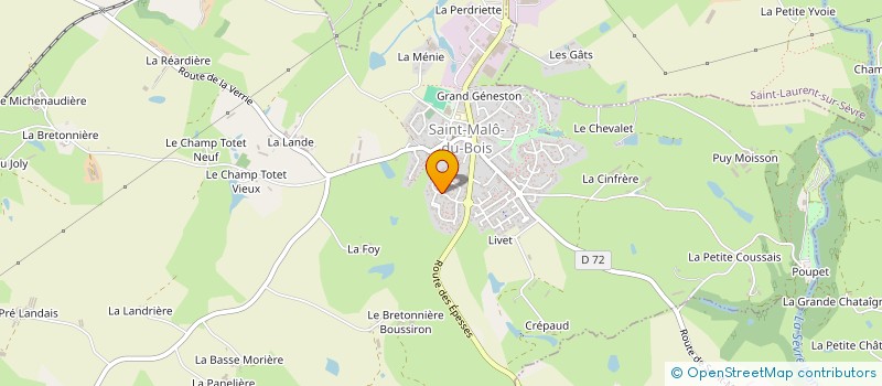 localisation de l'entreprise L.S.G.  SAINT-MARS-LA-REORTHE