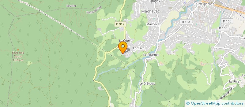 localisation de l'entreprise L.S.I.  SAINT-JORIOZ