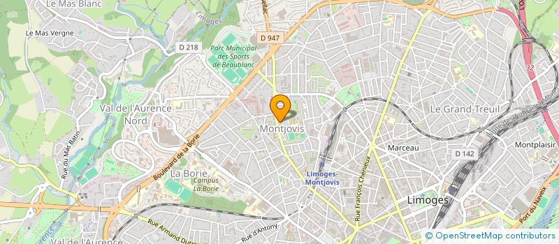 localisation de l'entreprise L&S-IMMO à LIMOGES