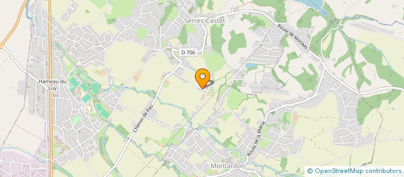 localisation de l'entreprise L&S IMMO à SERRES-CASTET