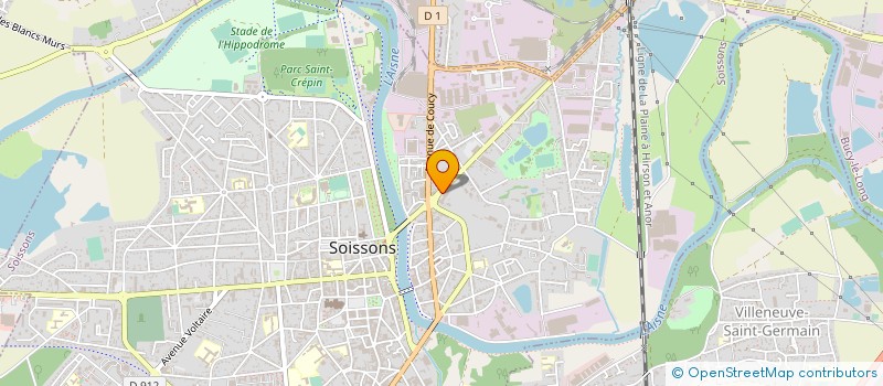 localisation de l'entreprise L.S. IMMOBILIER à SOISSONS
