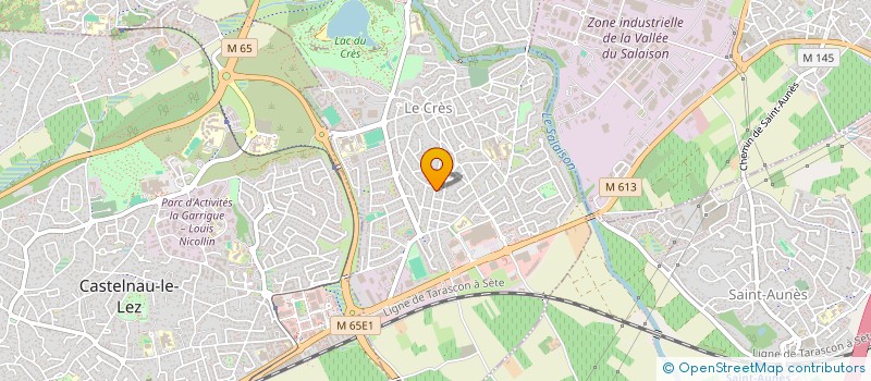 localisation de l'entreprise L.S INTERNATIONAL  LE CRES