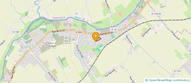 localisation de l'entreprise L.S.M.H.  SAILLY-SUR-LA-LYS