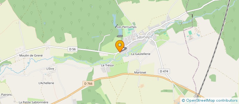 localisation de l'entreprise L.S.M.J.  SAUNAY