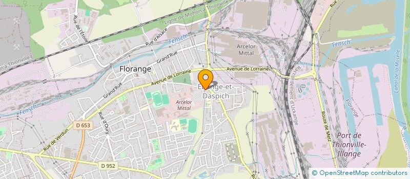 localisation de l'entreprise L.S.N.  FLORANGE