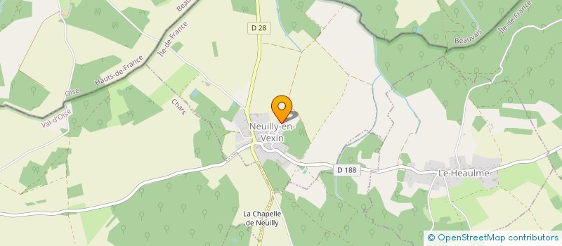 localisation de l'entreprise L.S.N.-T.P.  NEUILLY EN VEXIN