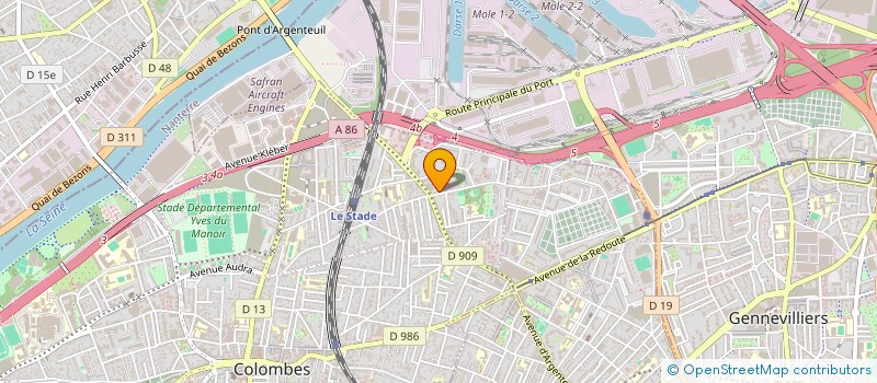 localisation de l'entreprise L.S.P. à COLOMBES