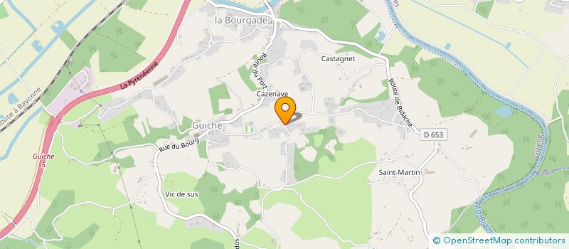 localisation de l'entreprise L.S. PISCINES  GUICHE