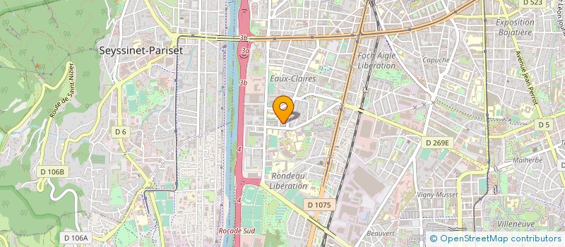 localisation de l'entreprise L.S. SERRURERIE à GRENOBLE