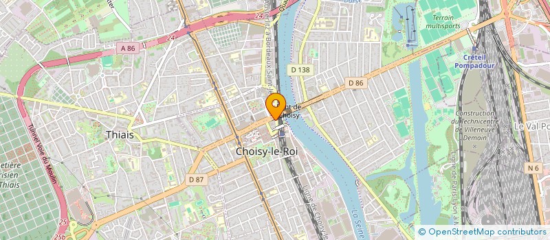 localisation de l'entreprise L S T  CHOISY-LE-ROI