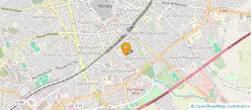 localisation de l'entreprise L&S TRANS-EXPRESS à NIMES