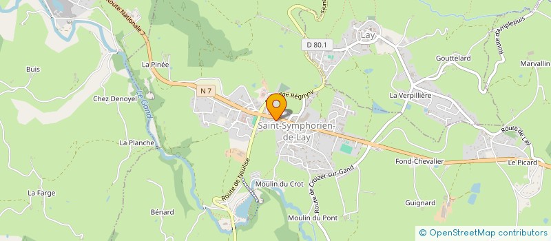 localisation de l'entreprise L.SEMMELE (COLLECTIF AUTOUR DU BIJOU ADAPTE AU HANDICAP) à SAINT-SYMPHORIEN-DE-LAY