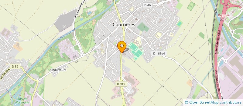 localisation de l'entreprise L. SERRAH à COURRIERES