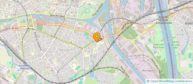 localisation de l'entreprise L.T. à STRASBOURG
