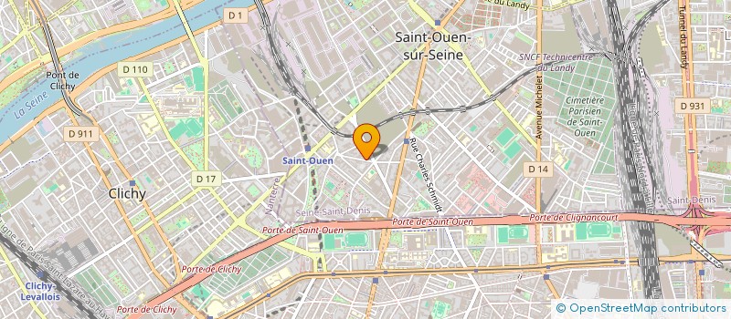 localisation de l'entreprise L.T à SAINT-OUEN-SUR-SEINE