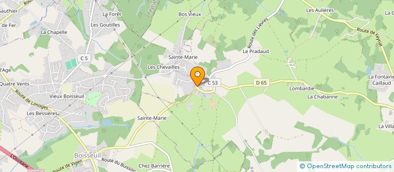 localisation de l'entreprise L.T. ASSOCIES à EYJEAUX