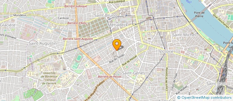 localisation de l'entreprise L.T.B.  BORDEAUX