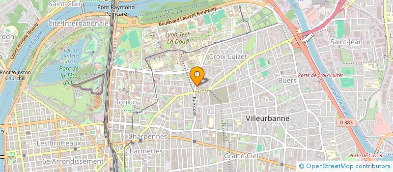 localisation de l'entreprise L.T.DIS TRANSPORT  VILLEURBANNE