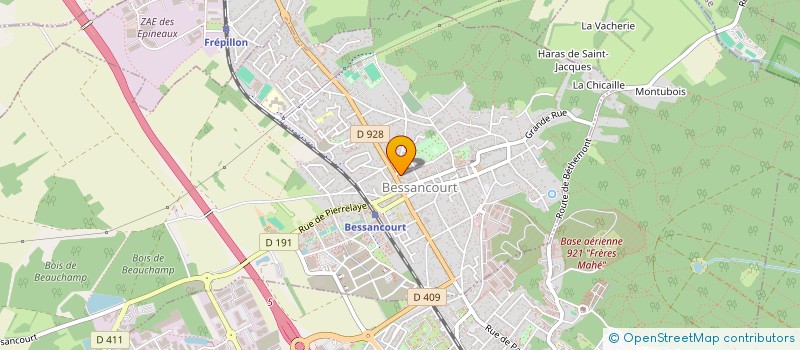 localisation de l'entreprise L T E  BESSANCOURT