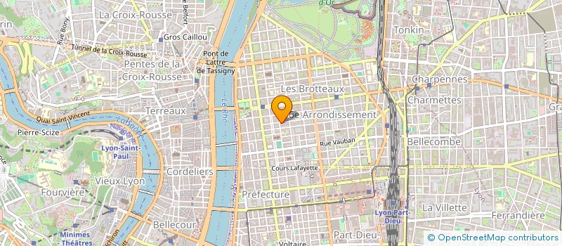 localisation de l'entreprise L.T.E  LYON