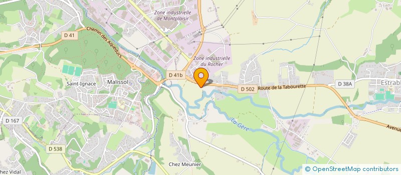 localisation de l'entreprise L.T.E. IMMOBILIERE  ESTRABLIN