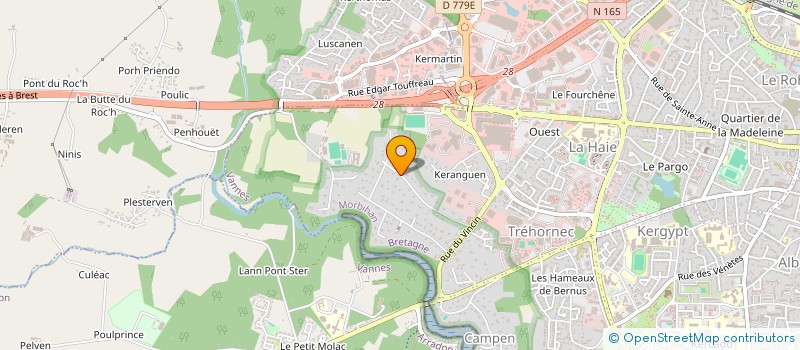 localisation de l'entreprise L.T.F. à VANNES