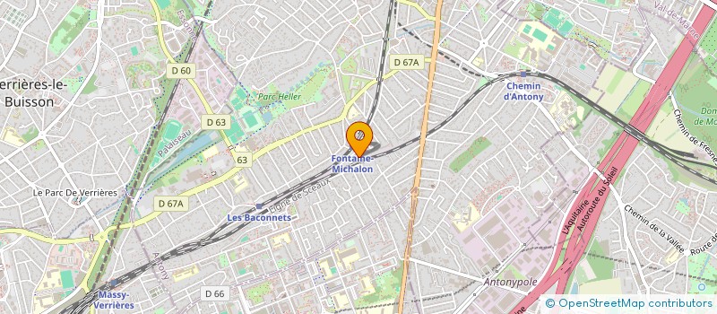 localisation de l'entreprise L.T.F à ANTONY