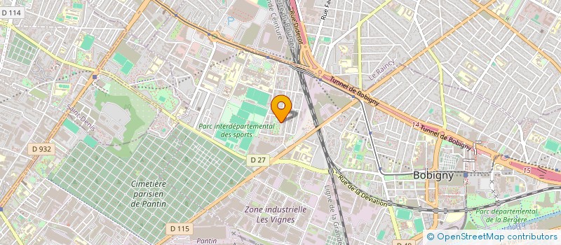 localisation de l'entreprise L.T.F DECO à BOBIGNY