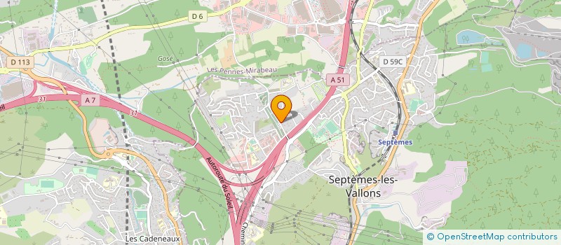 localisation de l'entreprise L T FERMETURE à SEPTEMES-LES-VALLONS