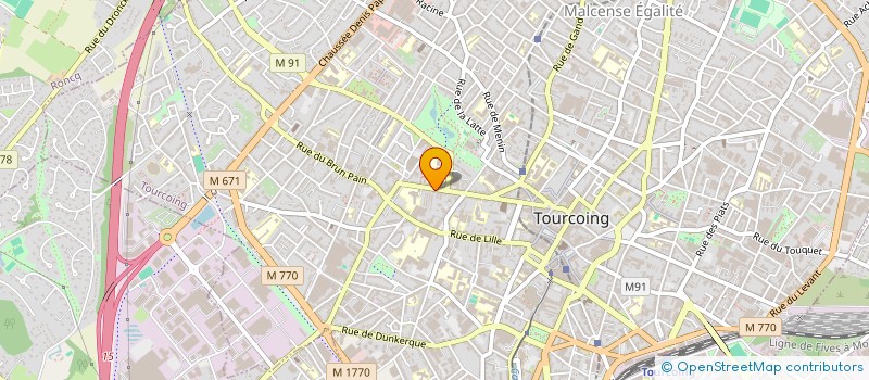 localisation de l'entreprise L T IMMO  TOURCOING