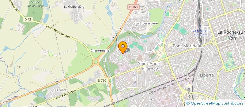 localisation de l'entreprise L.T.INSTALLATEUR à LA ROCHE-SUR-YON