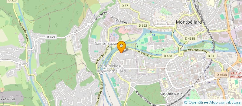 localisation de l'entreprise L.T.J.EXPRESS à COURCELLES-LES-MONTBELIARD