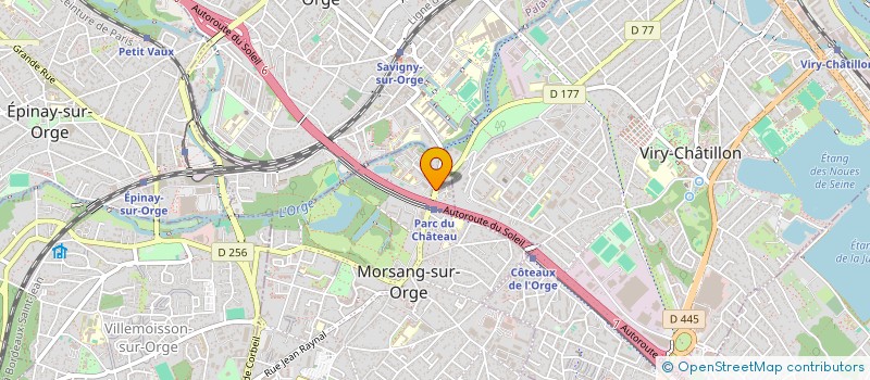 localisation de l'entreprise L.T.L.  MORSANG-SUR-ORGE