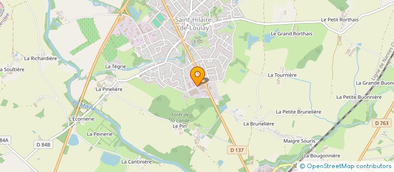 localisation de l'entreprise L.T.M. à MONTAIGU-VENDEE