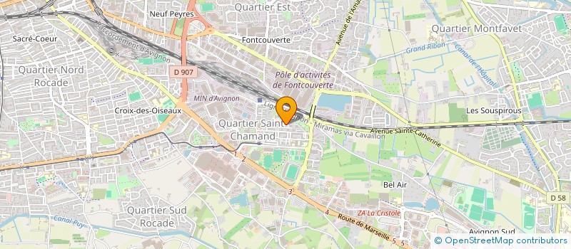 localisation de l'entreprise L.T.M. INTERNATIONAL  AVIGNON